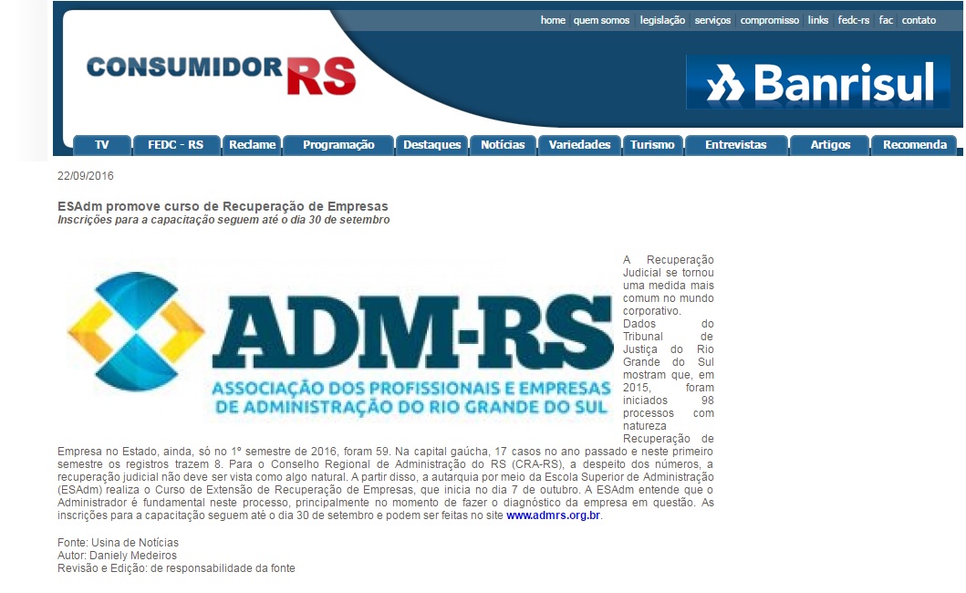 Curso de Recuperação de Empresas
